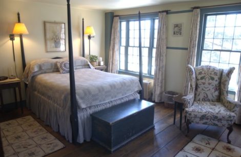One of the guest rooms at the Inn. Photo: Kevin Sprague
