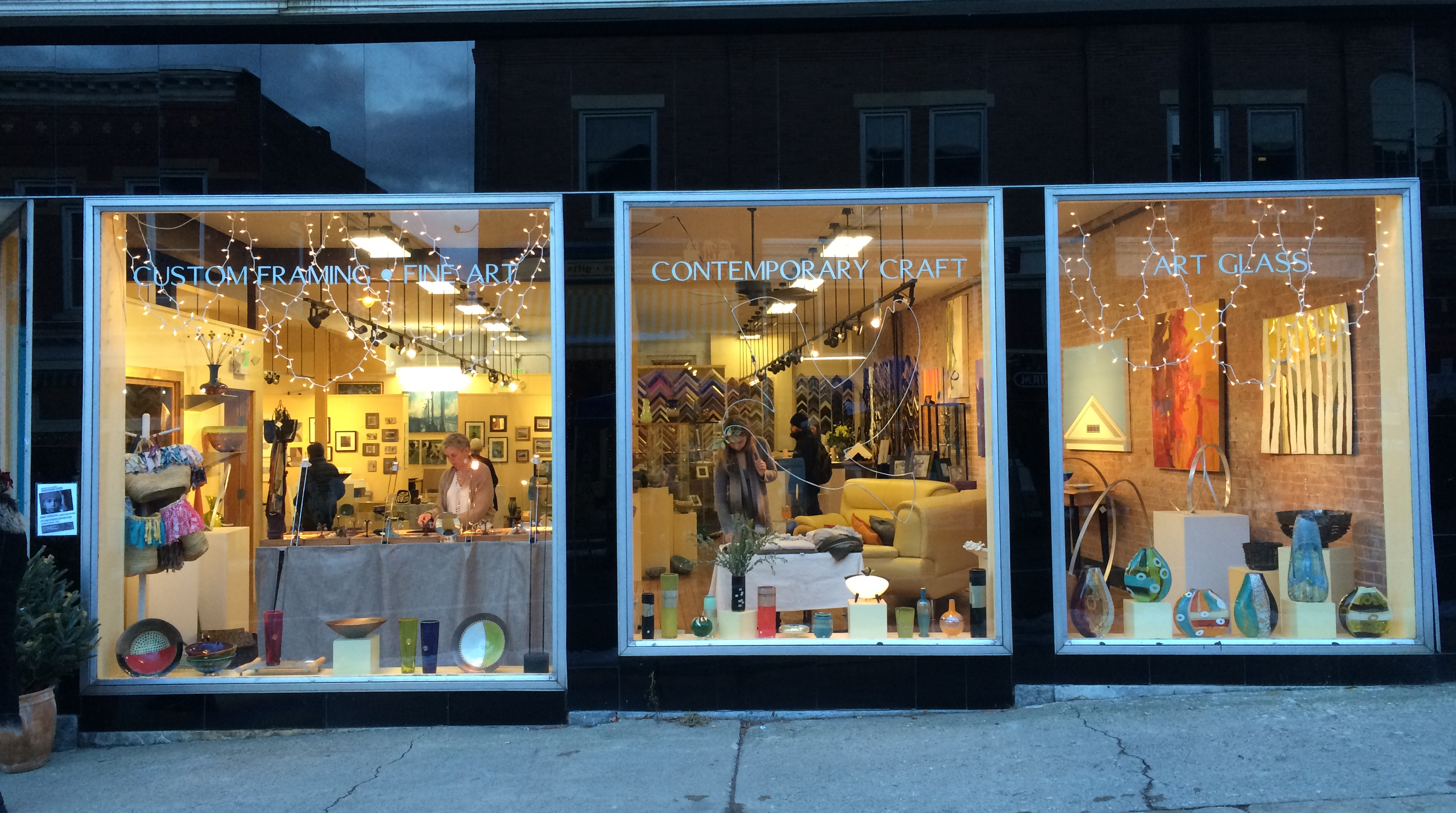 Lauren Clark Fine Art Gallery on Railroad Street in Great Barrington.