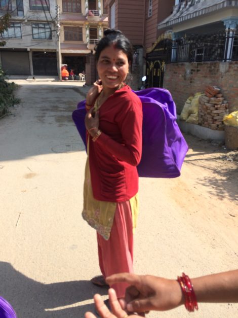 Nisha's mother.