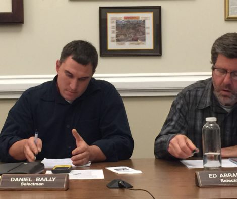 Great Barrington Selectboard members Dan Bailly, left, and Ed Abrahams.