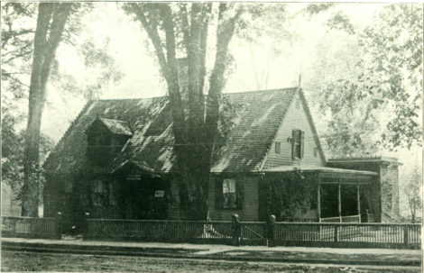 The house on Main Street Great Barrington where Laura Ingersoll grew up -- served briefly as the Mason Library building.