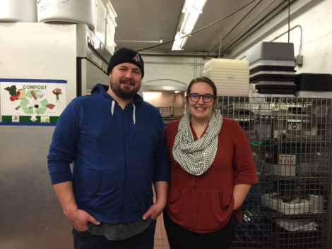 Firefly executive chef and RSYP mentor Zee Vassos with RSYP apprentice career coordinator Caitlin Hugel. Photo: Heather Bellow