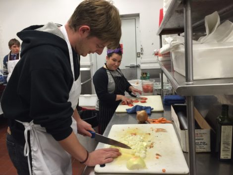 Austin Herzig and Amanda DiCroce. Amanda works at the Red Lion now after her apprenticeships.
