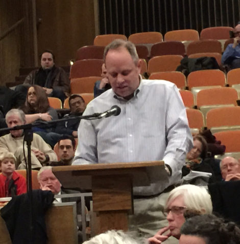 Berkshire Hills Superintendent Peter Dillon spoke in favor of the hotel plan.