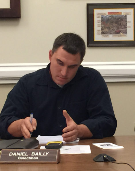 Selectboard member Dan Bailly