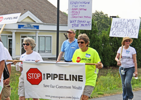 Pipeline protest in Groton, Massachusetts