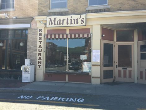 On the morning after the fire, Martin's is closed for repairs. Photo: Christin Howard
