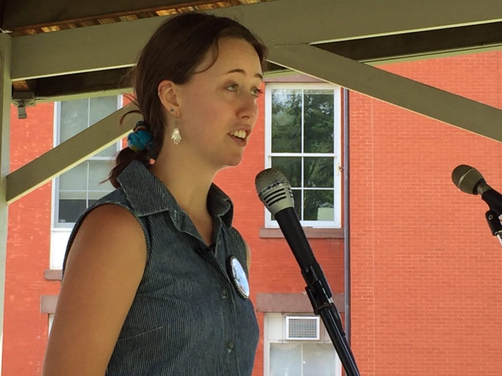 Hampshire College Senior and environmentalist Dineen O’Rourke. Photo: Heather Bellow.