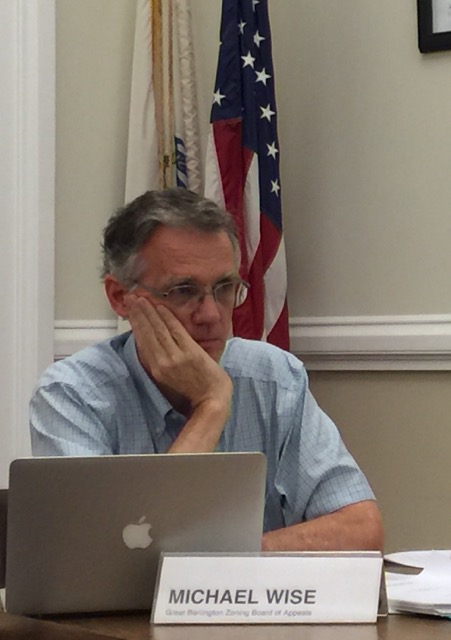 ZBA member Michael Wise frustrated after he went to the mat for a total clean-up of the contaminated 8 acres before anyone be allowed to live in affordable housing units at the site. Photo: Heather Bellow.