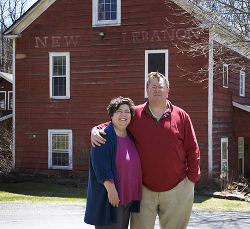 Fiona Lally and Joe Ogilvie at Elm Tree Mill. Photo: Uli Rose.