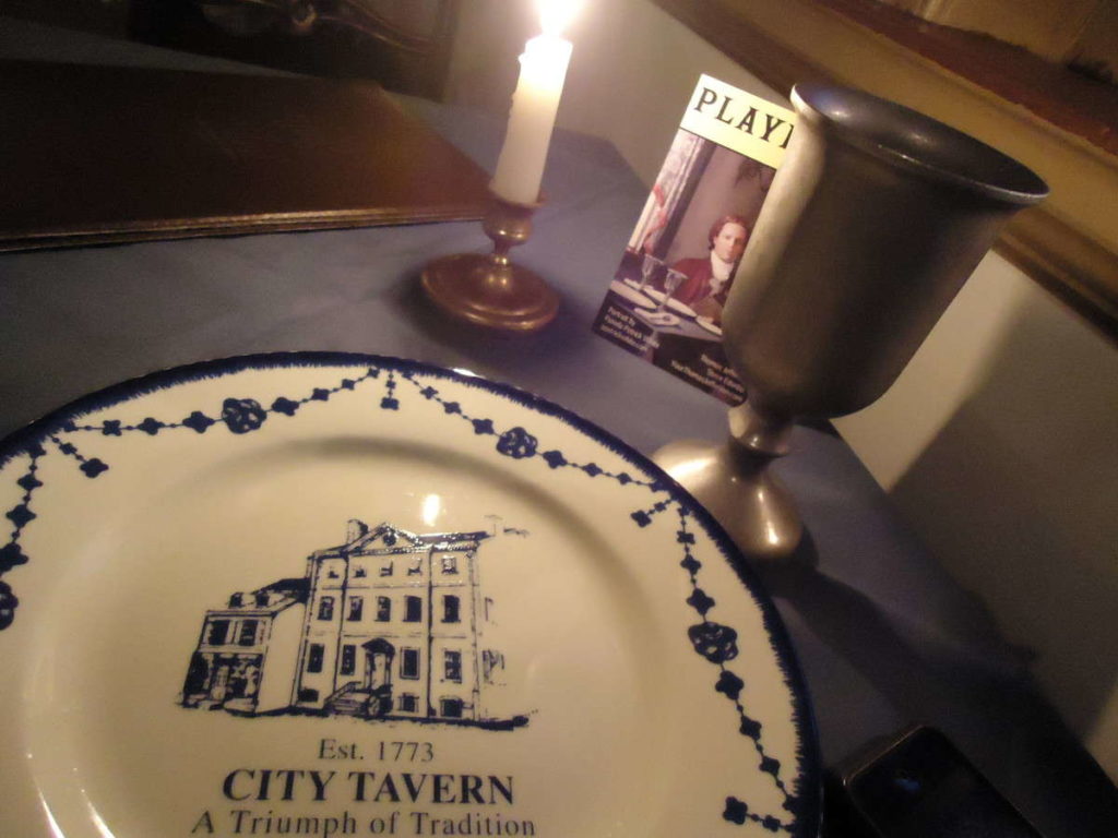 A City Tavern place setting.