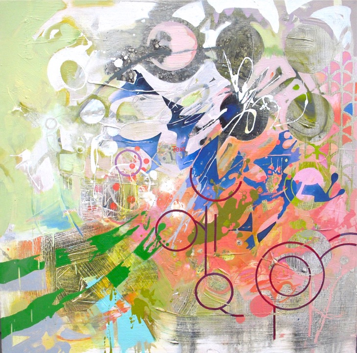 Marjory Reid, "Away," oil on canvas, 40"x40", 2007