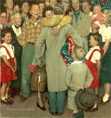"Christmas Homecoming," Norman Rockwell © 1948 SEPS: Licensed by Curtis Publishing, Indianapolis, Ind. Norman Rockwell Museum Collections.