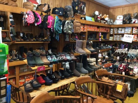 The shoe department at Ben’s, which Ruth Slamnsky grew from three chairs to half the store. Photo: Marcie Setlow