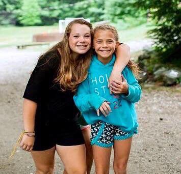 Sage Macken, at left, with her sister, Kayleigh.