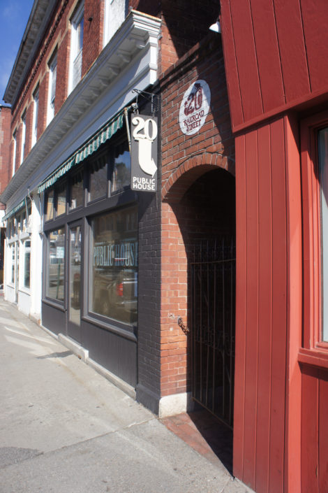 Up Railroad Street, the newly reconfigured 20 Railroad Publyk House. Photo: Hannah Barrett