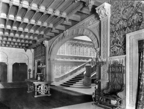 Grand staircase in the Vanderbilt mansion at 660 Fifth Avenue.