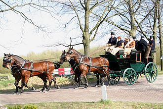 A Brewster carriage -- four-in-hand.