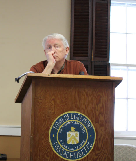 Egremont Board of Selectman Chairman Charles Flynn, former member of the SBRSD School Committee. Photo: Terry Cowgill