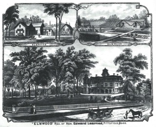Image of Elmwood Court, reprinted from F.W. Beers, "Atlas of Berkshire Count," 1876