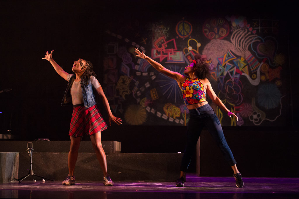 Beatrice Capote and Chloe Davis of Camille A. Brown & Dancers in 'BLACK GIRL: Linguistic Play.' Photo: Christopher Duggan