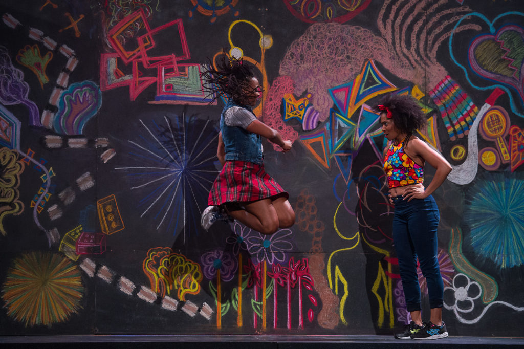 Beatrice Capote and Chloe Davis of Camille A. Brown & Dancers in 'BLACK GIRL: Linguistic Play.' Photo: Christopher Duggan