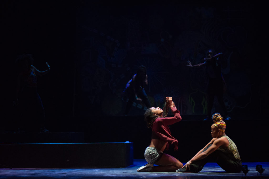 Camille A. Brown & Dancers in 'BLACK GIRL: Linguistic Play.' Photo: Brooke Trisolini