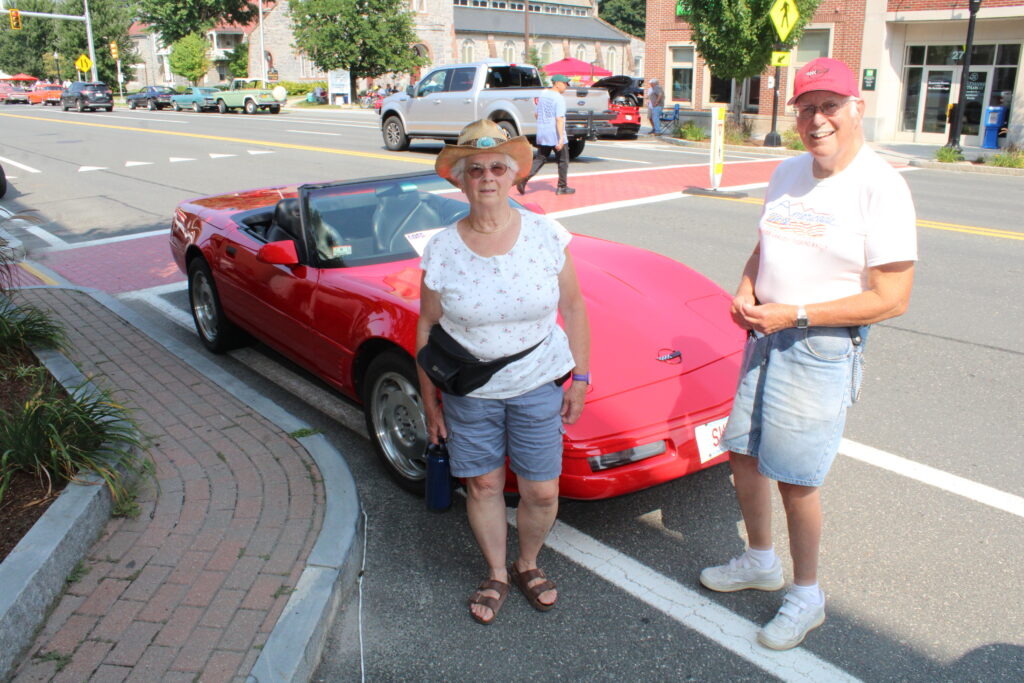 Sandy and Jack French from Sheffield, and their 1996 Corvette. Photo by Shaw Israel Izikson.