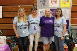 Members of the Fearless Warriors team: Julie Storti, Diane Warner, Judy Mor, Dora Coppa. Photo by Shaw Israel Izikson.