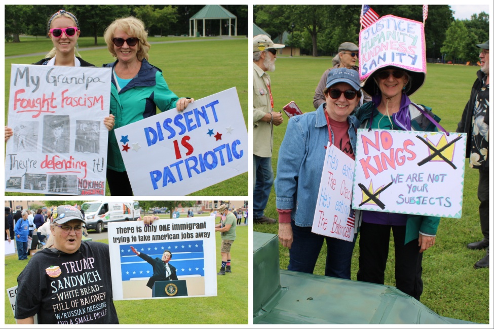 Some of the many protestors at the Pittsfield Commons. Photos by Shaw Israel Izikson.