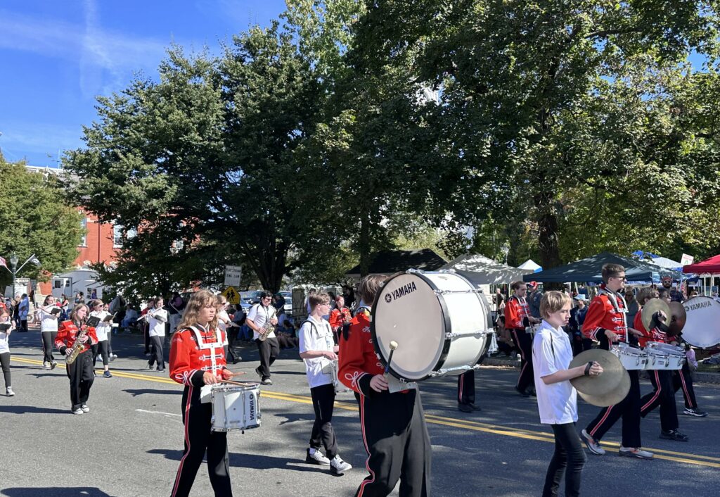 What would a parade be without a marching band? Photo by Jodie Gordon.
