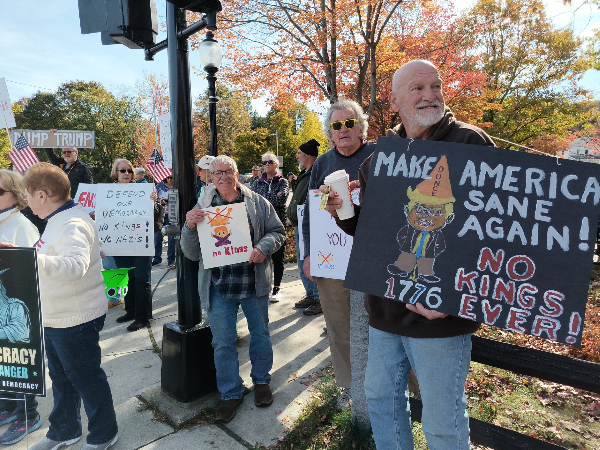 The Adams No Kings Rally. Photo by Catherine Foster.