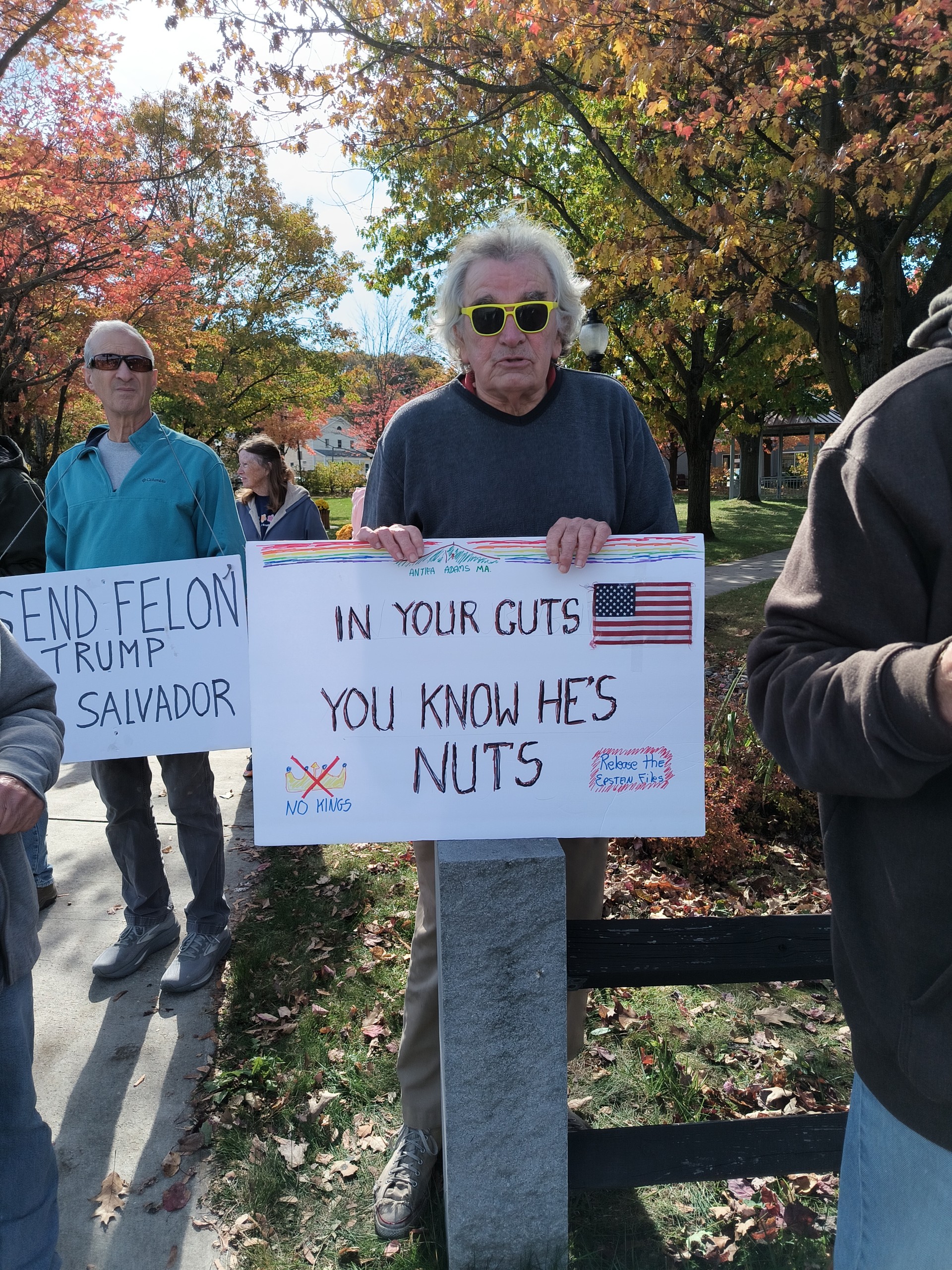 The Adams No Kings Rally. Photo by Catherine Foster.