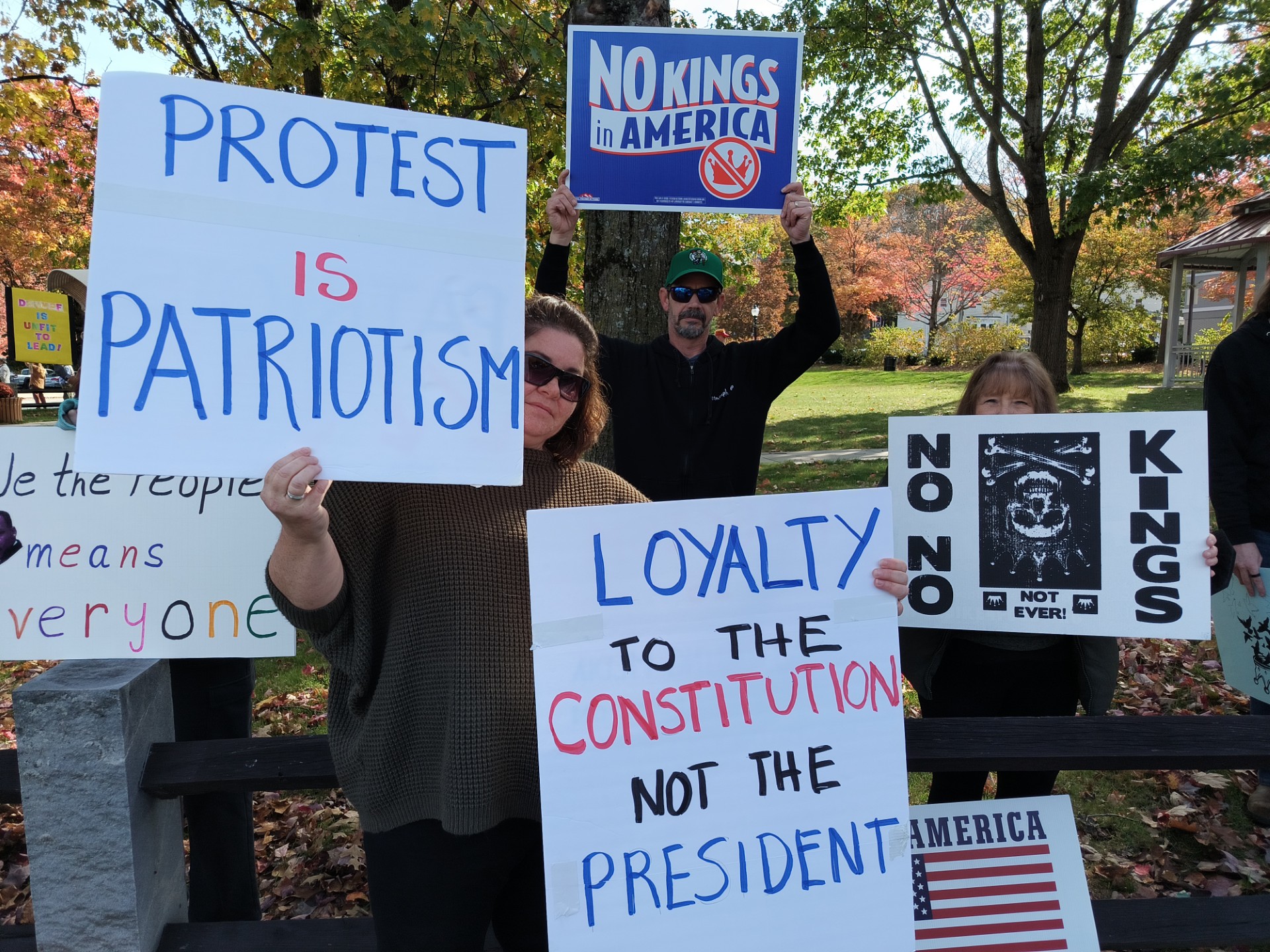 The Adams No Kings Rally. Photo by Catherine Foster.