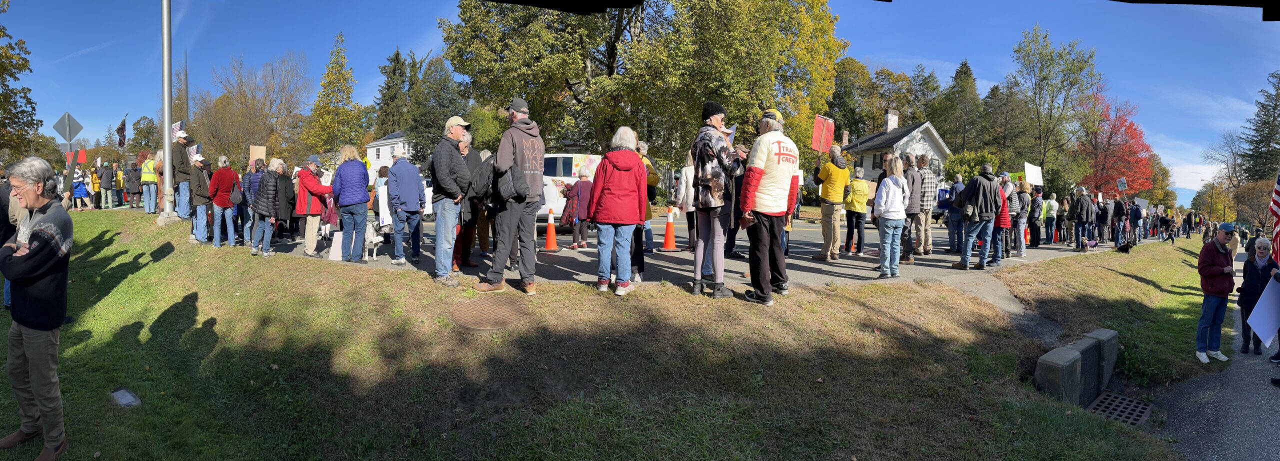 The Stockbridge No Kings Rally. Photo by Phil Deely.