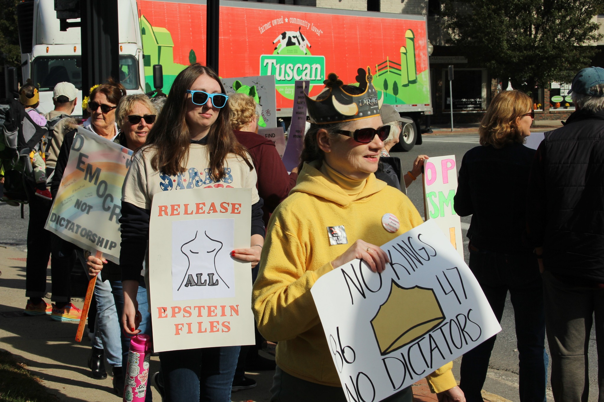 North Adams No Kings rally at City Hall. Photo by Kimma Stark.