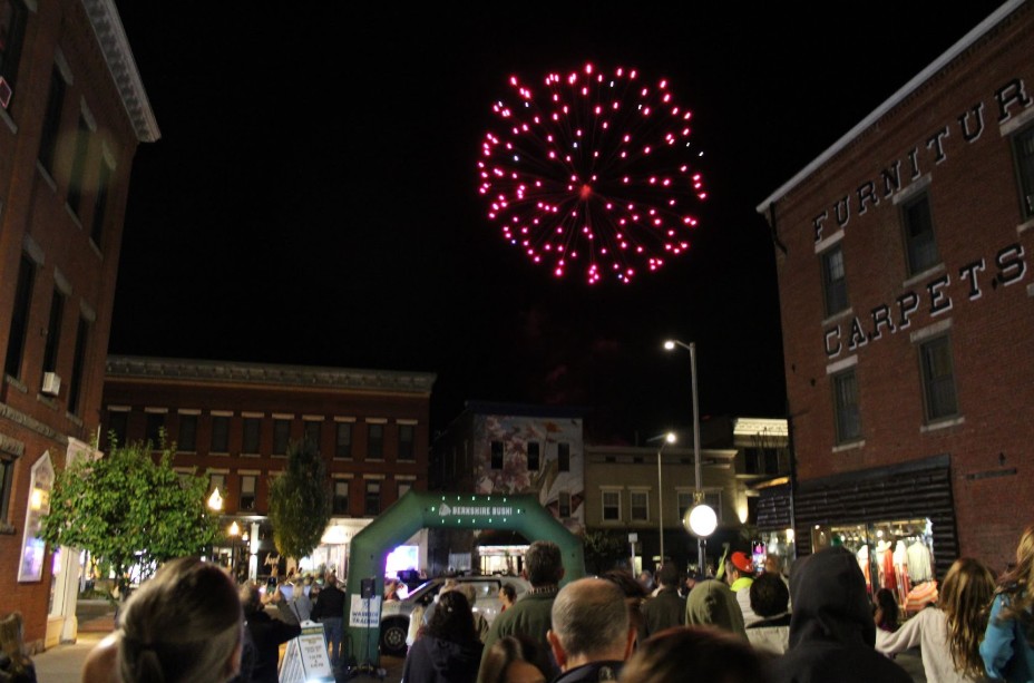 A fireworks display concluded the fifth season of The Berkshire Busk! on August 30. Photo by Shaw Israel Izikson. 